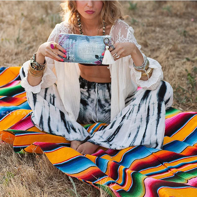 Colorful Fiesta Throw Blanket