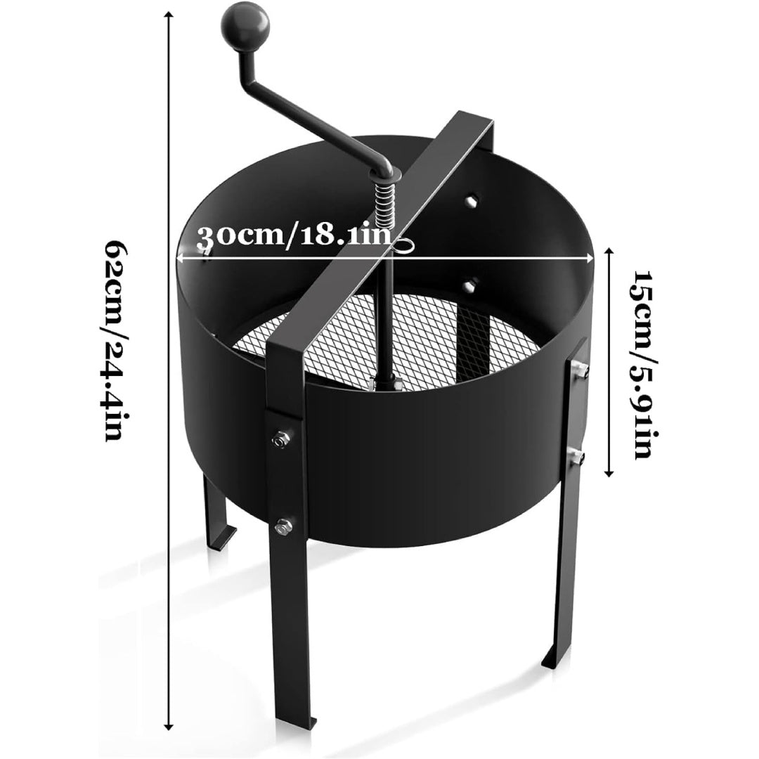 Heavy-Duty Rotary Soil Sifter โ Garden Soil Sieve for Potting, Compost & Dirt Filtering
