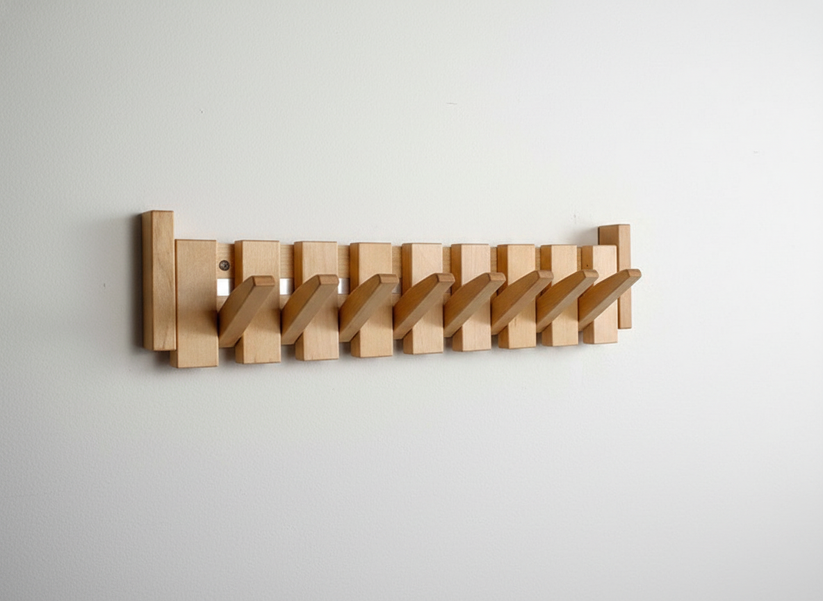 Traditional Wooden Entryway Coat Hook
