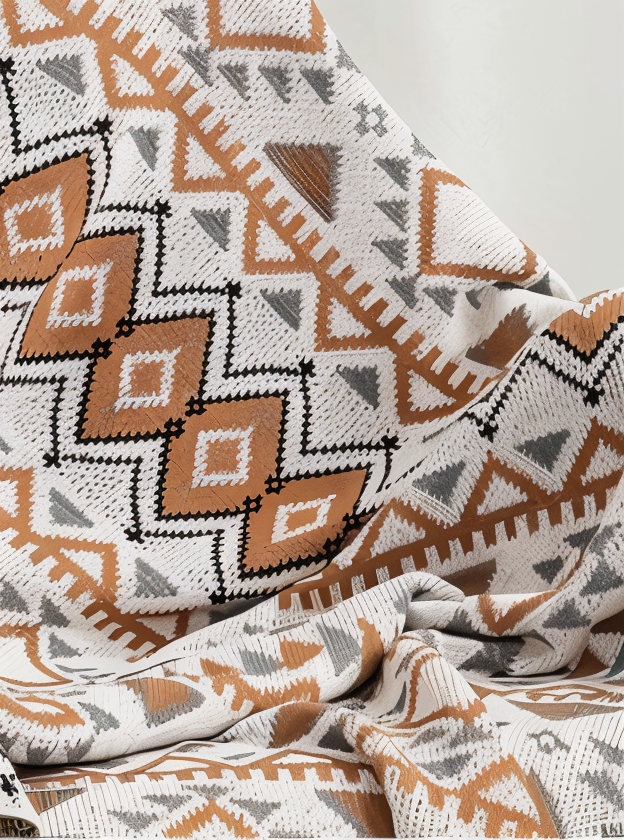 Colorful Chic Fuzzy Throw Blanket