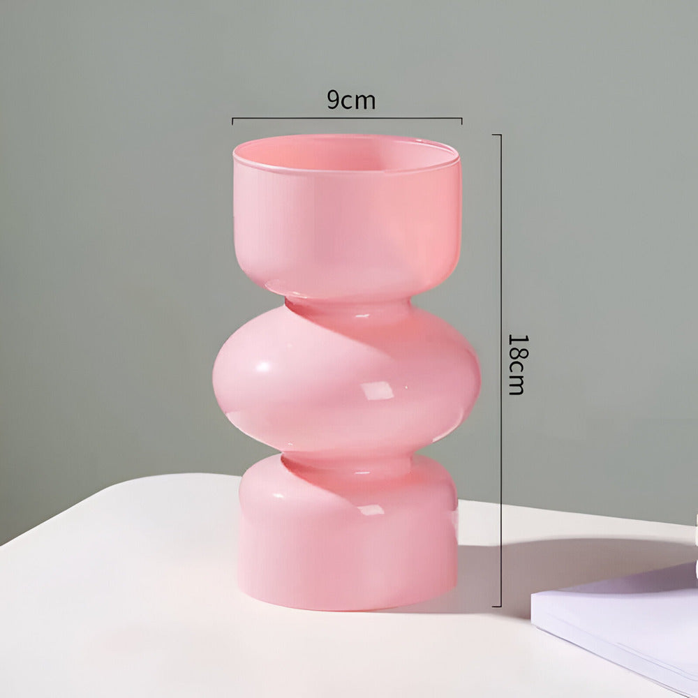 Colorful Modern Glass Vase Decoration