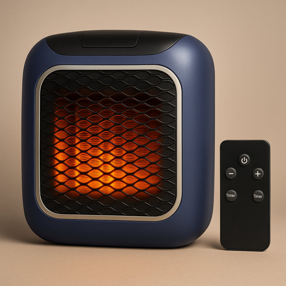 Compact Electric Space Heater with Thermostat