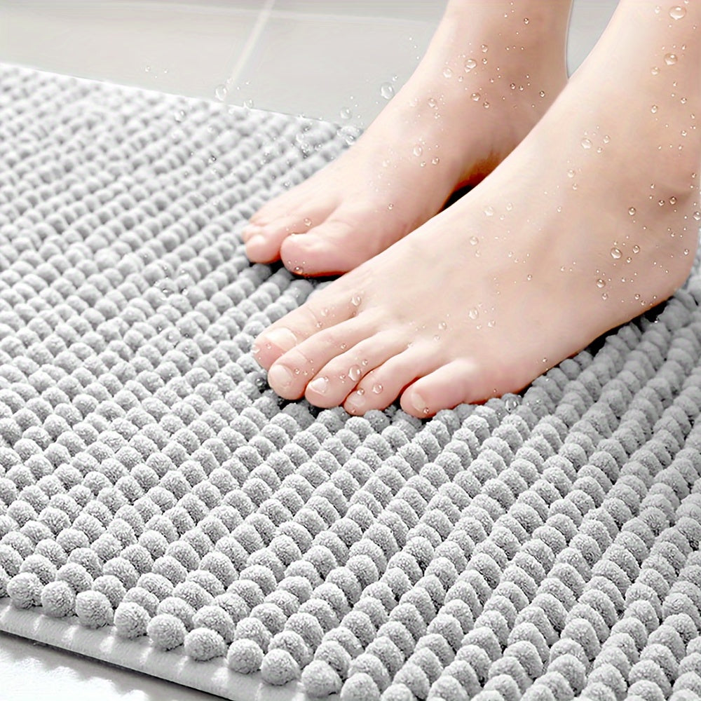 L-Shaped Corner Bath Mat โ Non-Slip Absorbent Shower Mat for Modern Bathrooms โ 40x40x80cm 3