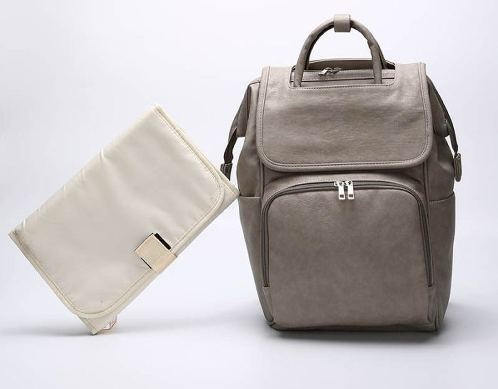 Spacious Premium Leather Baby Backpack Bag