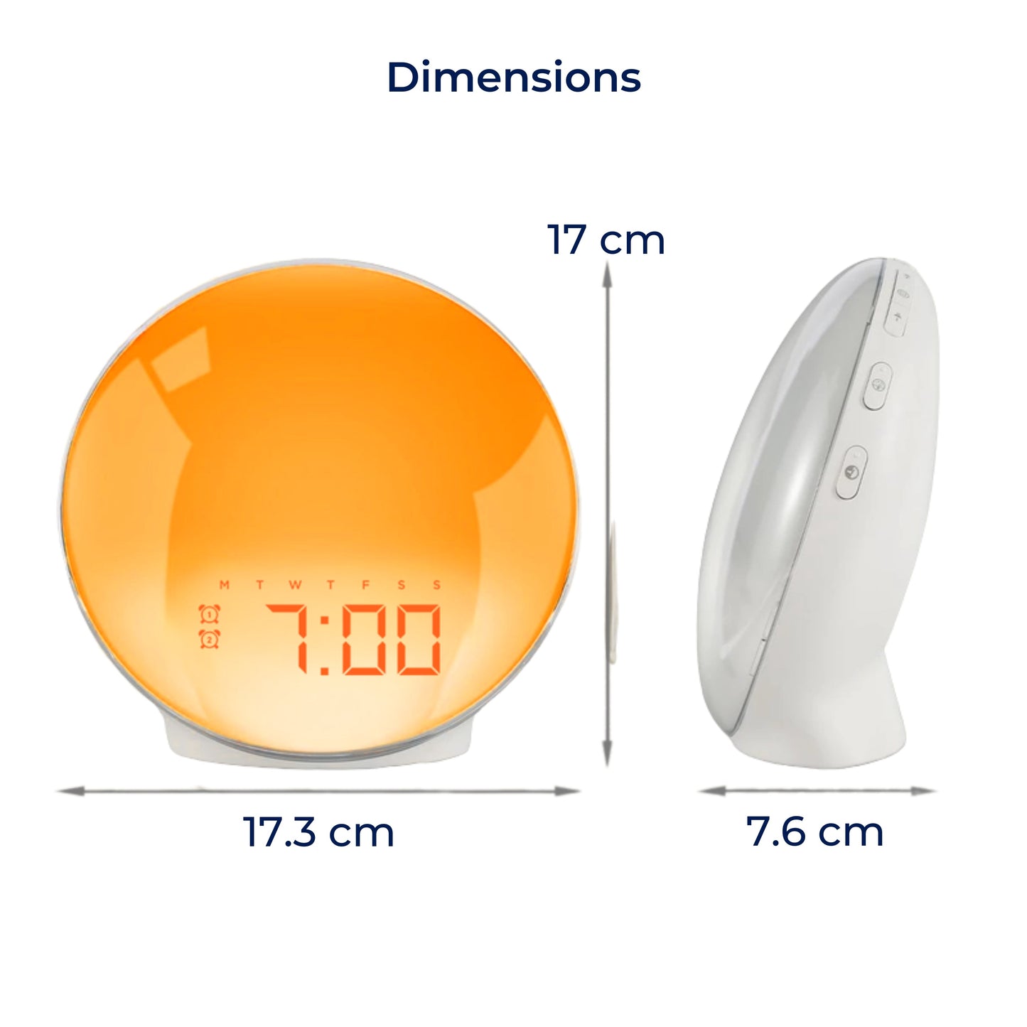 Wake Up Light Alarm Clock with Simulated Sunrise