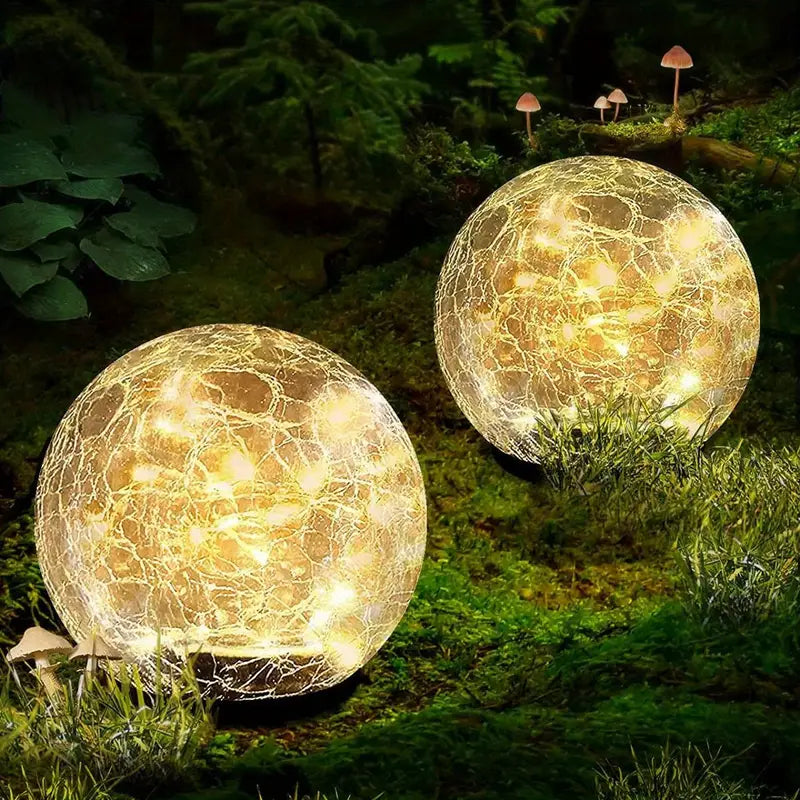 Solar Powered Garden Globe Lamp Outdoor Decor - Halri