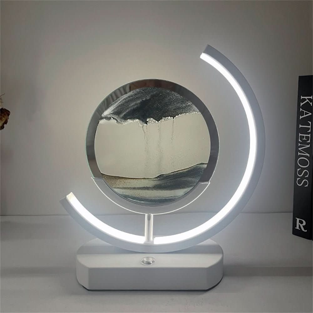 Colorful LED Sand Table Lamp with USB Charger