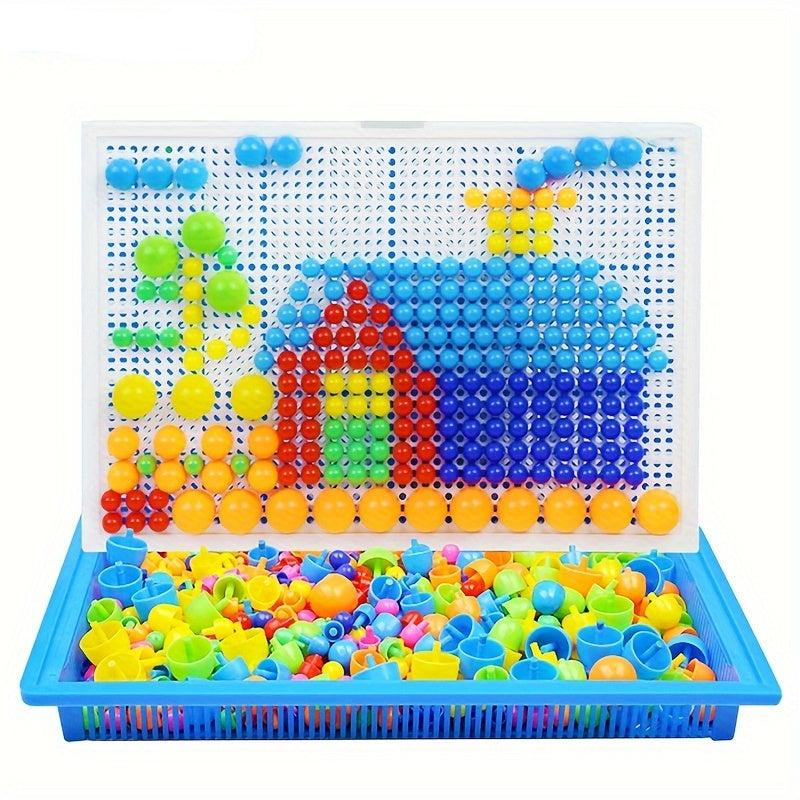 Educational Wooden Building Blocks Puzzle Set for Kids - Halri
