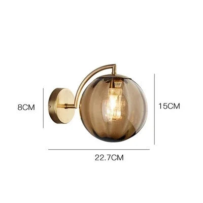 Modern Glass LED Wall Light