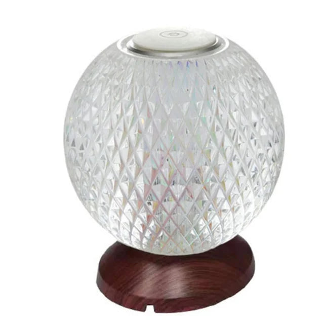 Elegant Glass Desk Lamp - Rechargeable Modern Lighting
