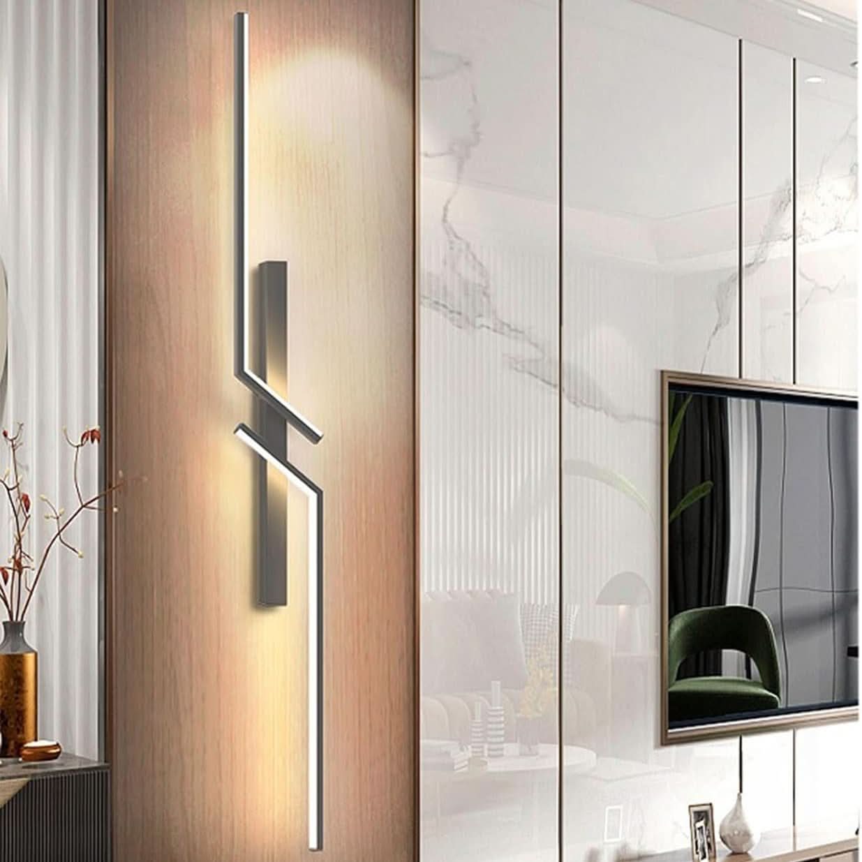 Modern LED Wall Lamp โ Dimmable Wall Lights with Minimalist Design in Multiple Sizes and Warm White Light 5