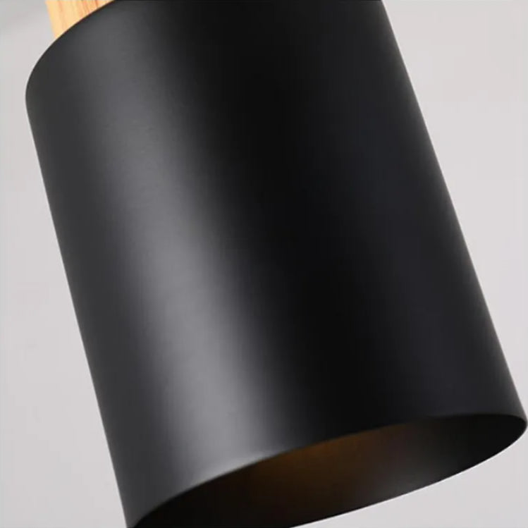 Modern Wood Pendant Light with Adjustable Height โ LED Macaron Design for Kitchen and Living Room 4