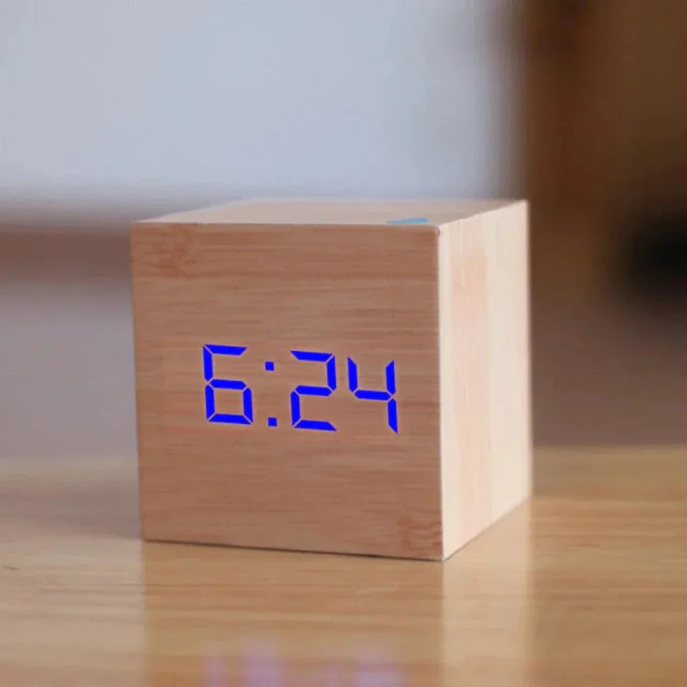 Small Digital LED Clock Radio Alarm