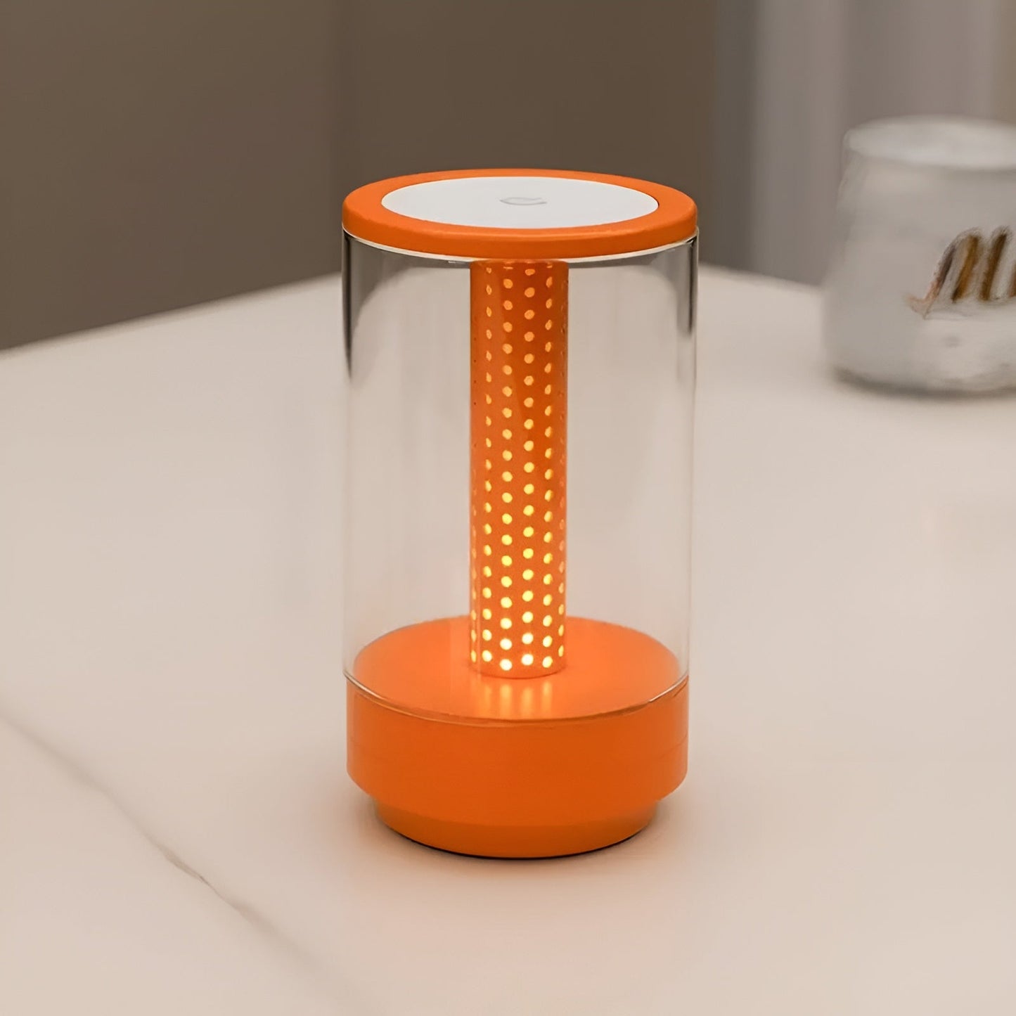 Modular LED Table Lamp with Touch Control, 3 Light Modes, Rechargeable Battery, Cordless Design, Versatile Bedside or Desk Use - Black, Grey, Gold, Orange 11