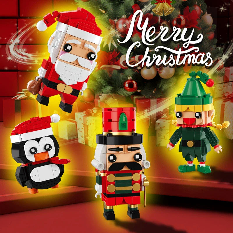 Fun Holiday Penguin Lego Style Toy - Halri