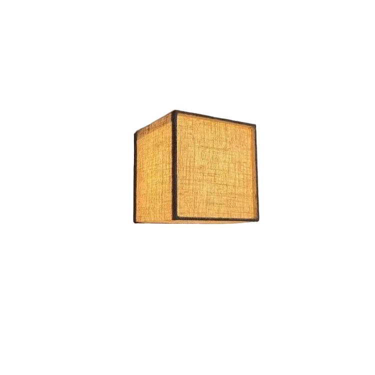 Rustic Textile Wall Light in Natural Style