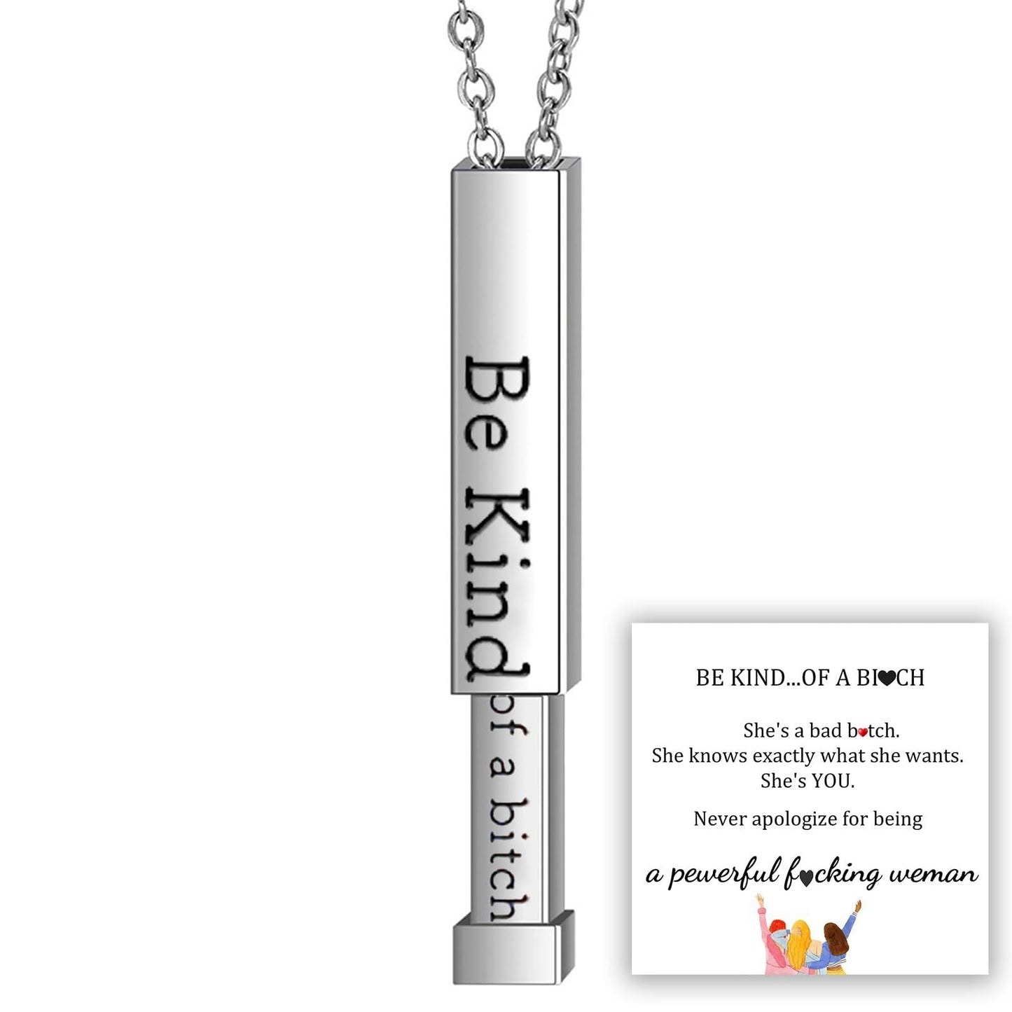 Sassy Secret Message Pendant Necklace
