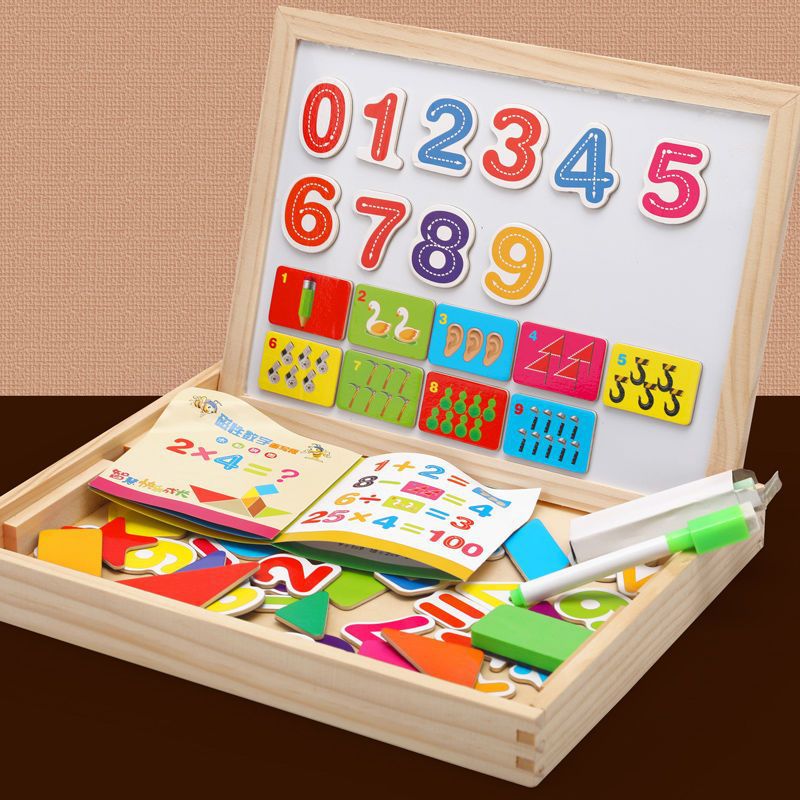 Fun 2-in-1 Magnetic Whiteboard Chalkboard for Children