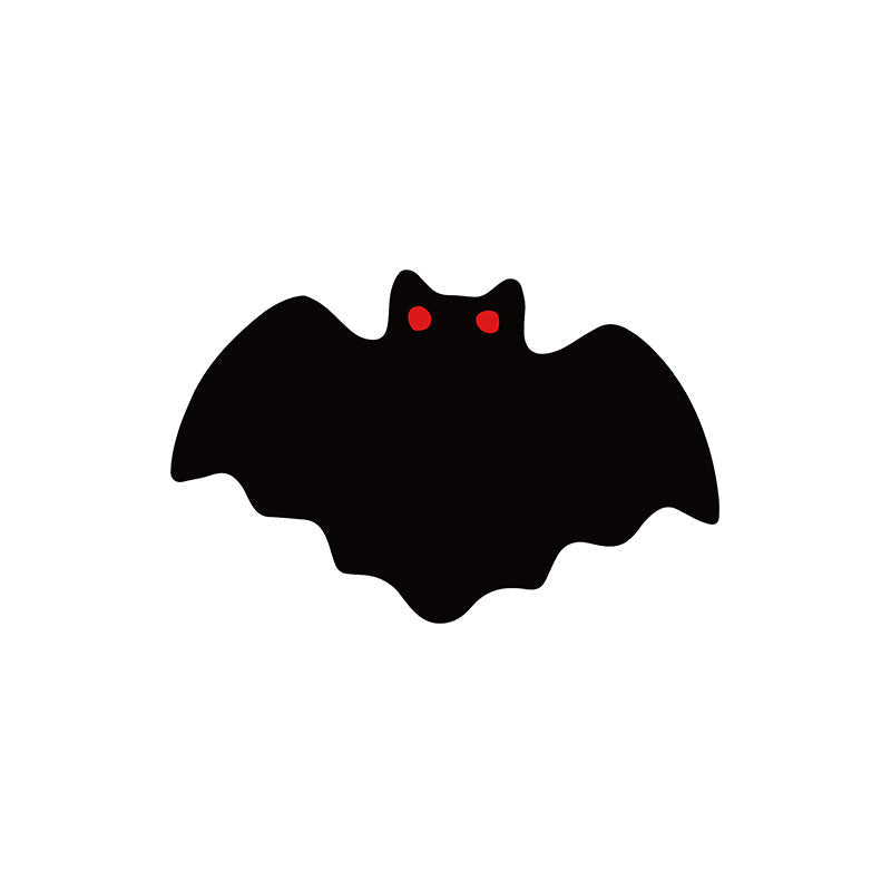 Spooky Black Halloween Door Mat