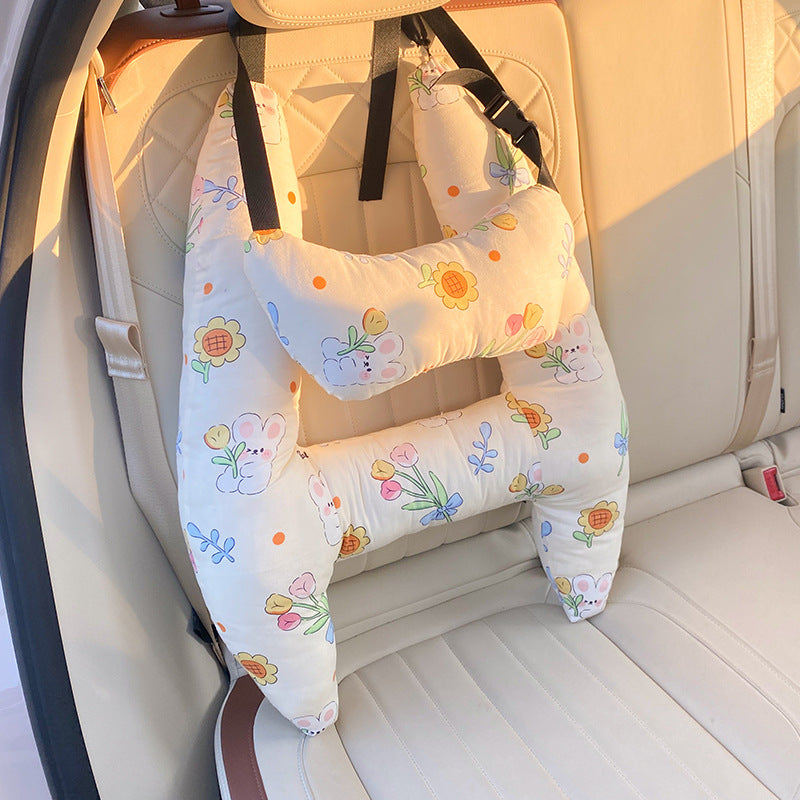 Cozy Car Headrest for Kids and Adults