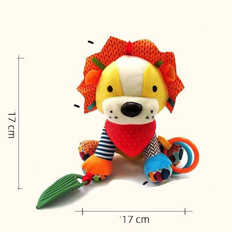 Soft Baby Teething Toy with Rattle and Silicone Teethers