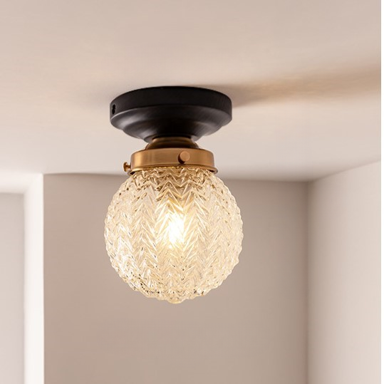Vintage Sparkle Glass Pendant Light