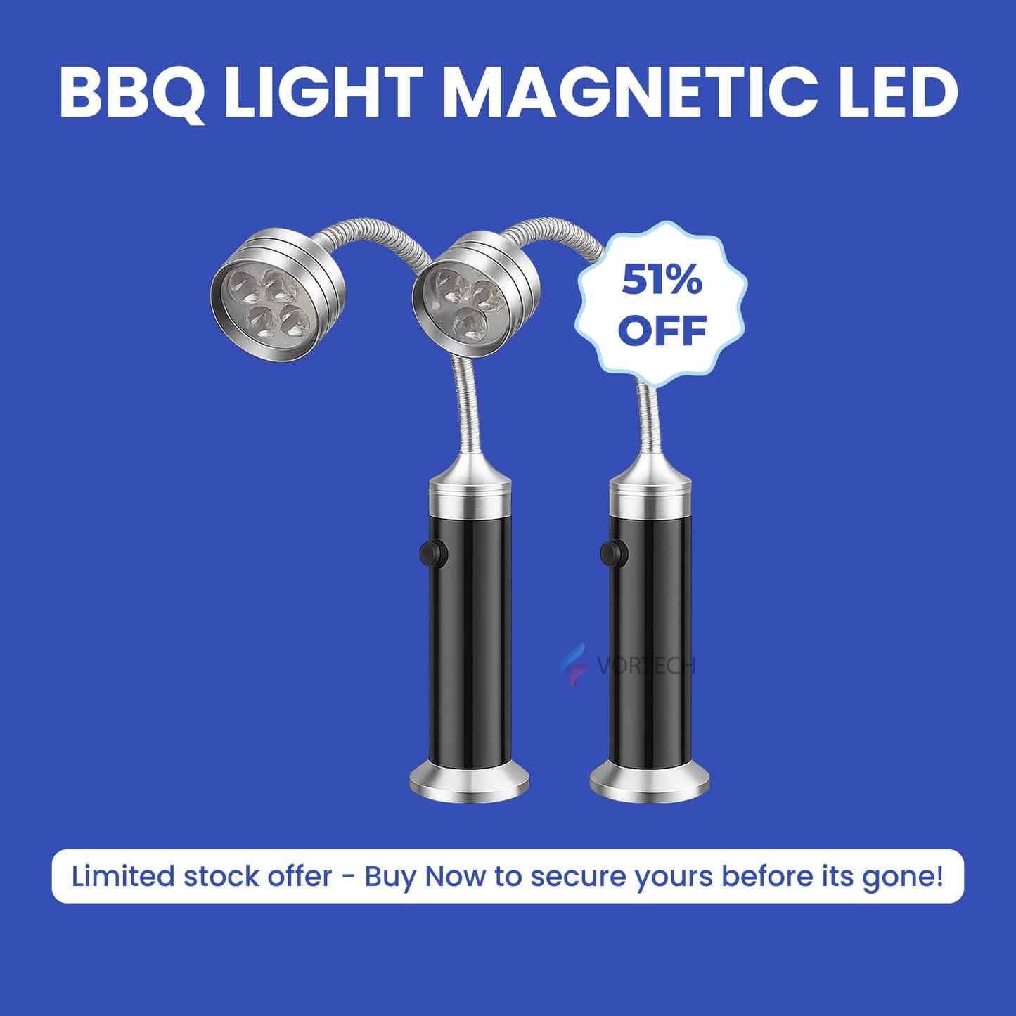 Bright LED Magnetic BBQ Grill Light