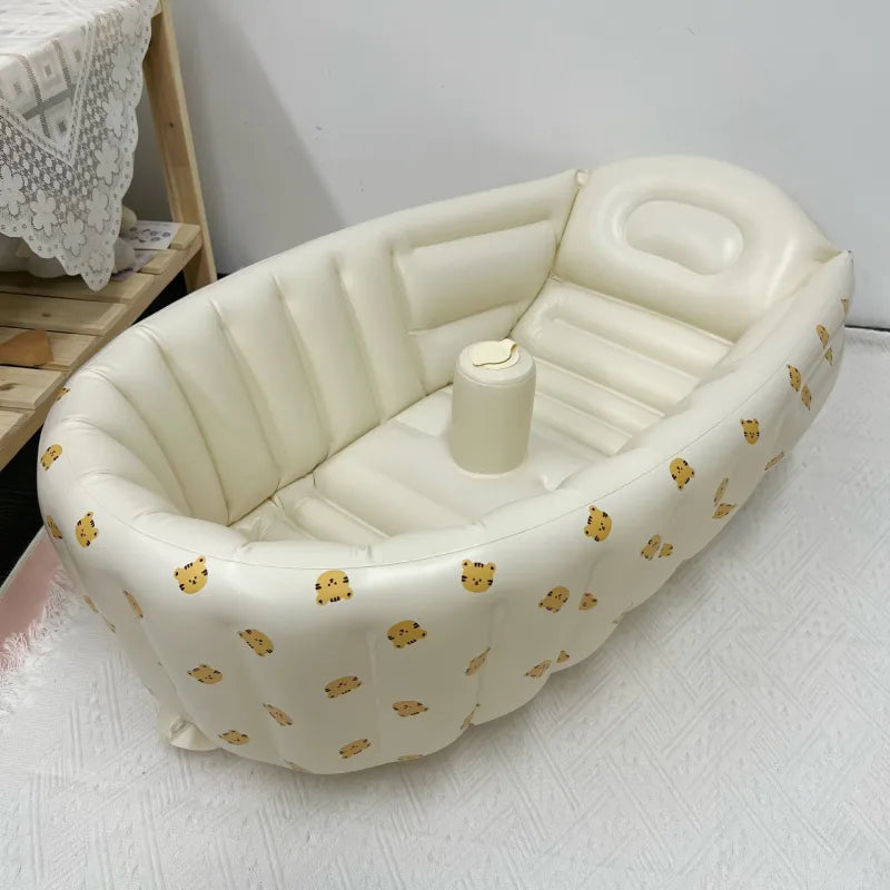 Portable Baby Inflatable Bath Tub with Non Slip Base