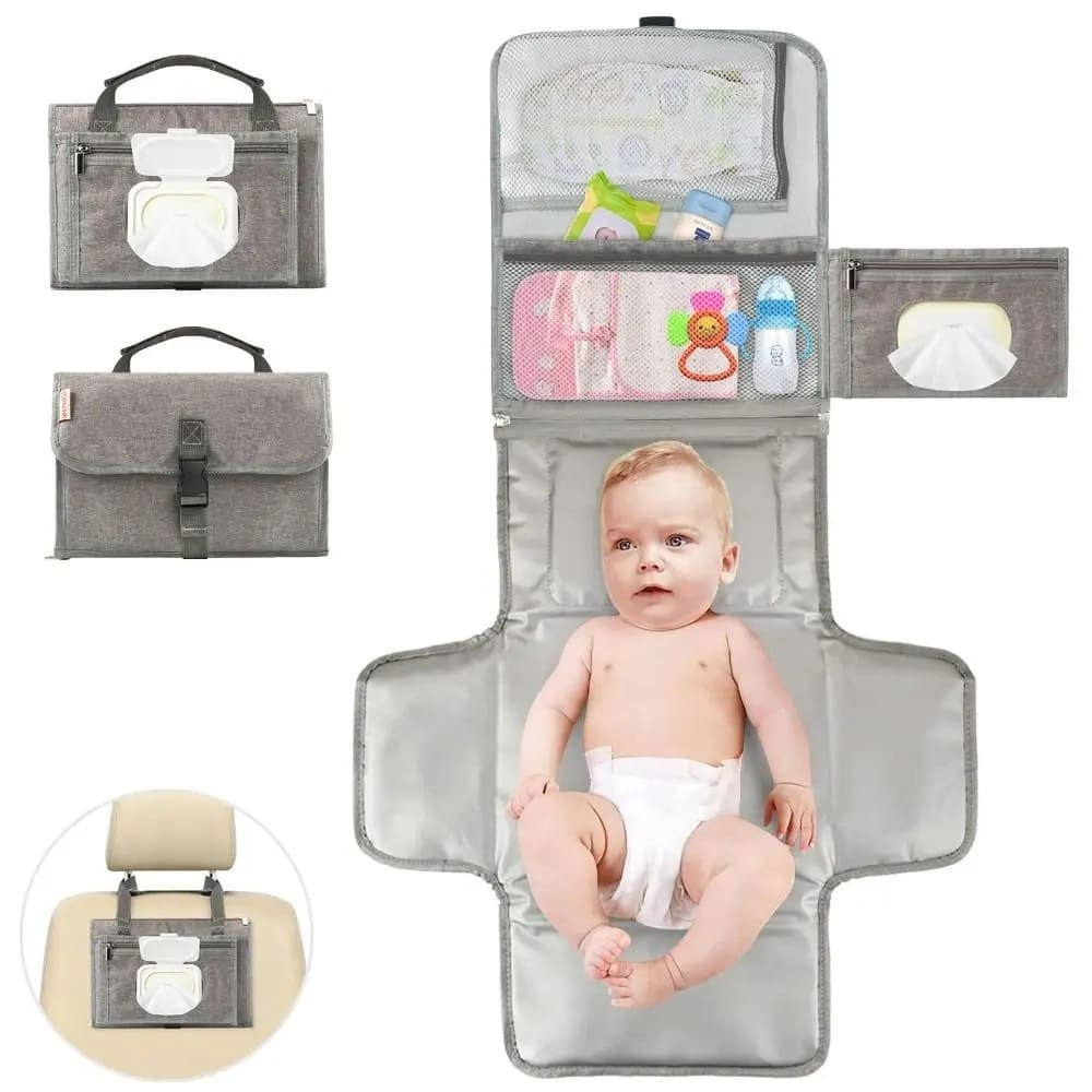 Compact Travel Changing Mat Waterproof Baby Diaper Bag