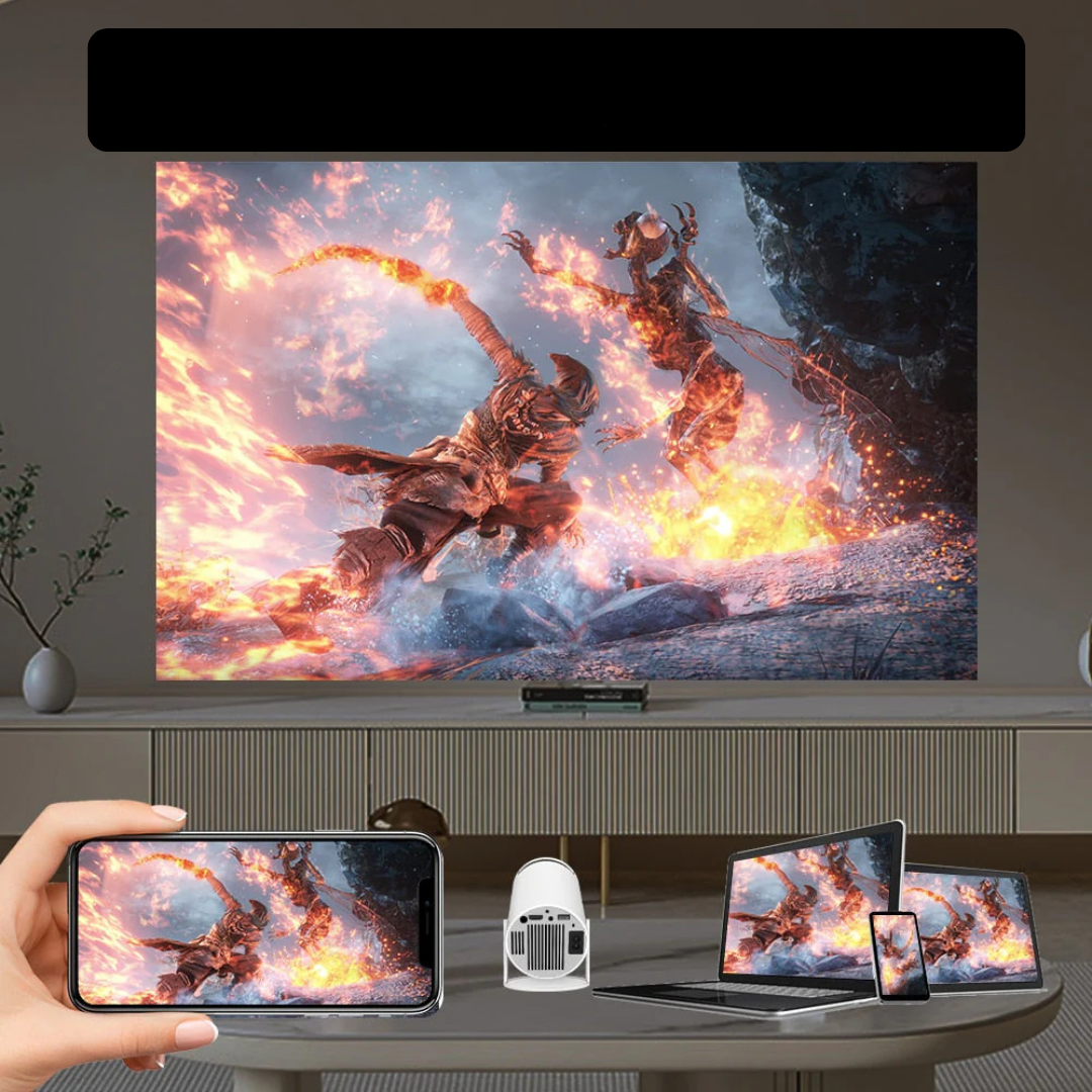 Portable Mini Projector with Native HD Resolution, Bluetooth and Seamless Smartphone Connectivity - Best Small Projector for Home and Travel 5