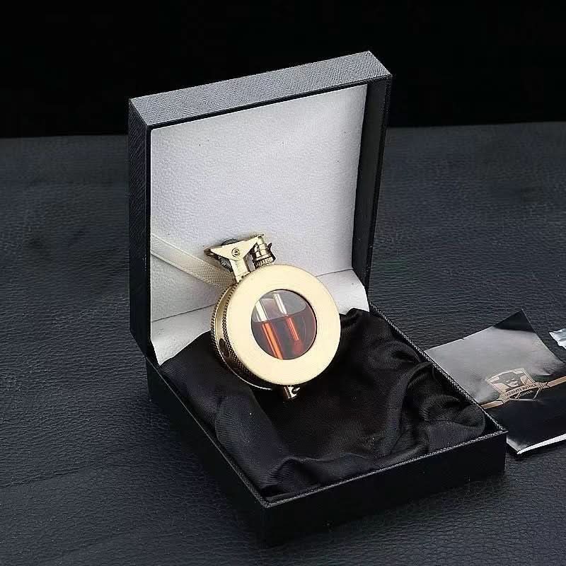 Classic Metal Pocket Lighter in Small Vintage Style - Halri