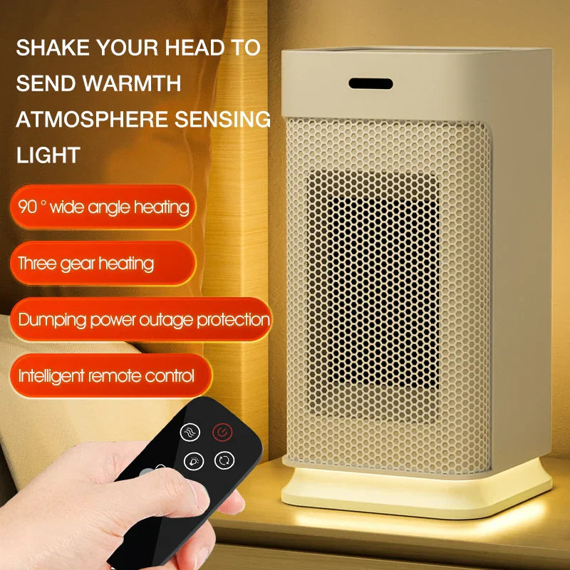 Portable Ceramic Hand Warmer with LED Night Light - Halri