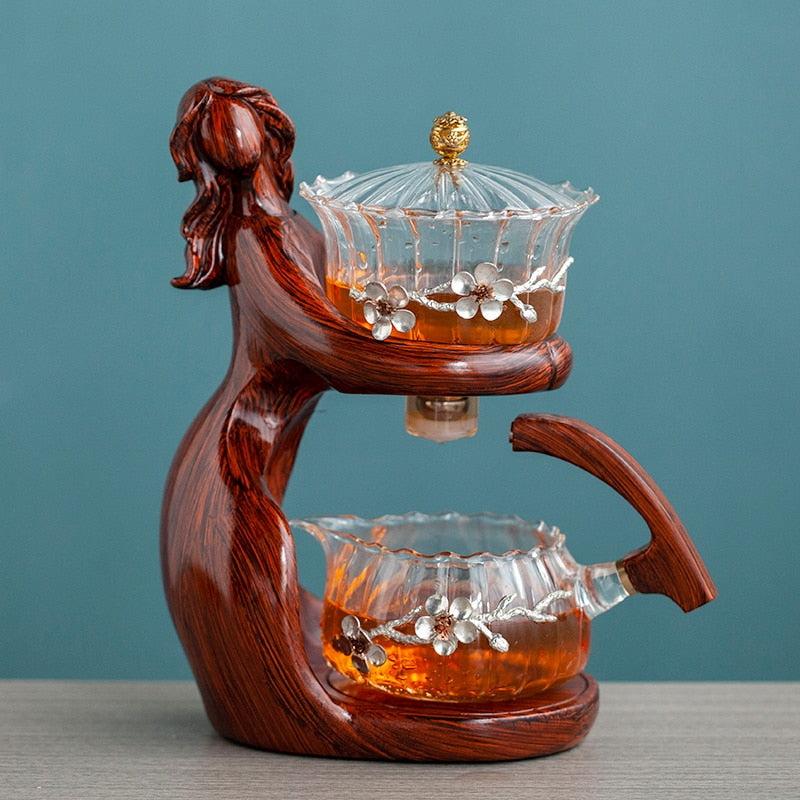 Magical Ocean Whimsy Wood Teapot