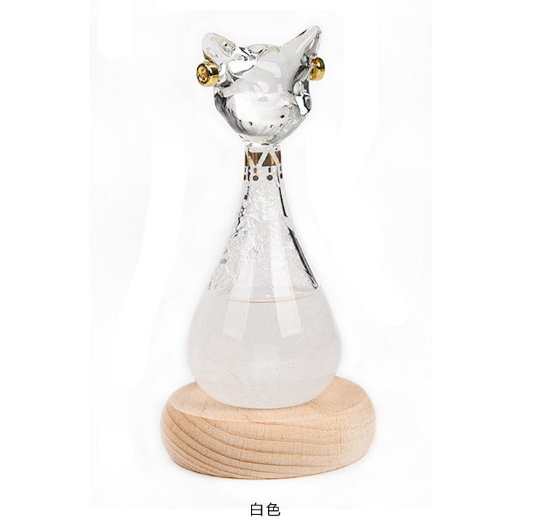 Whimsical Kitty Weather Station Bottle