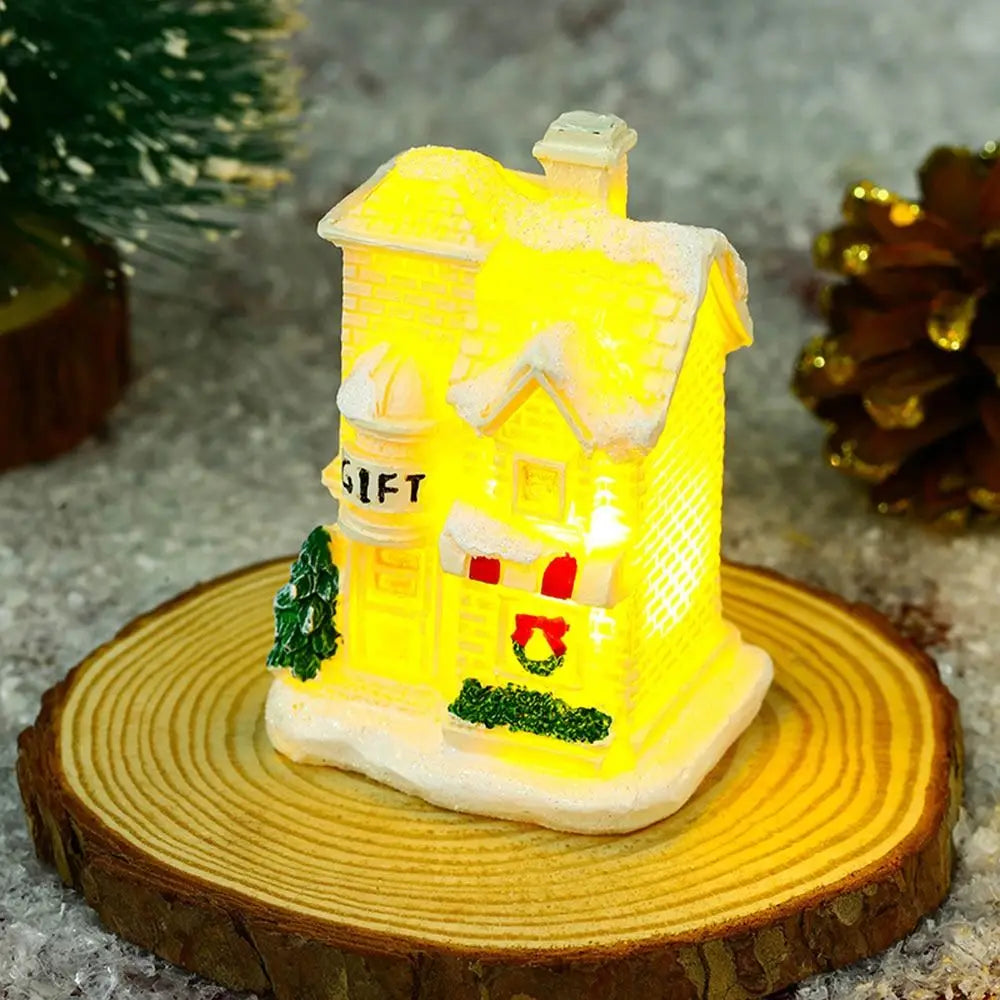 Beautiful Snowflake Christmas Village Houses