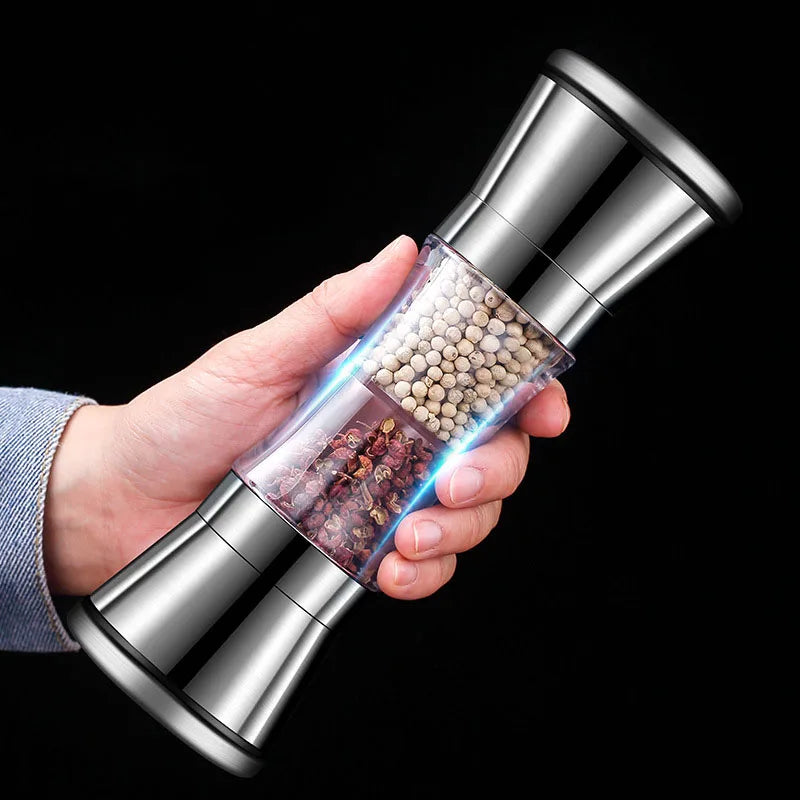 Compact 2-in-1 Salt and Pepper Mill Grinder - Halri