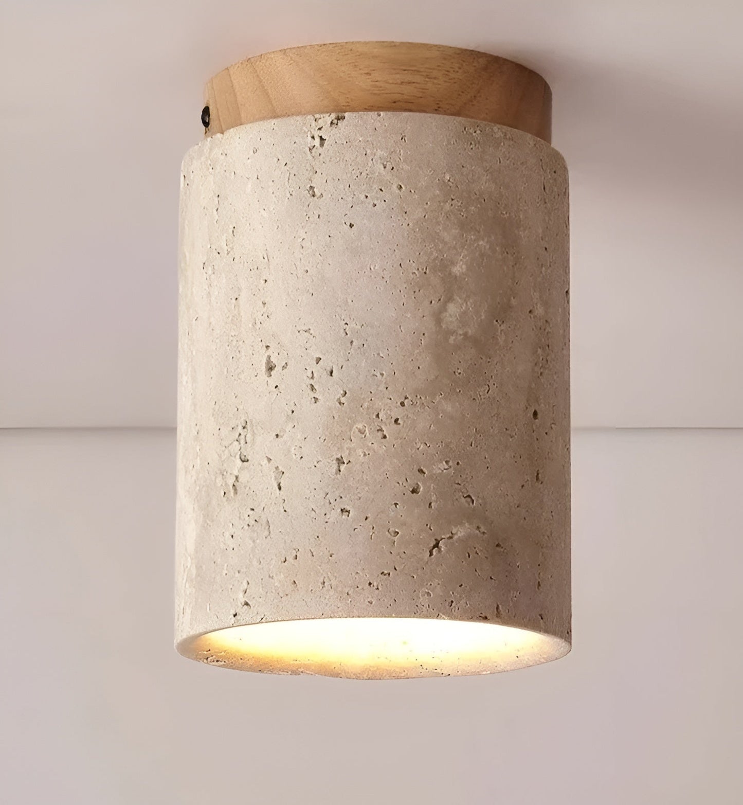 Elegant Natural Stone LED Ceiling Lamp