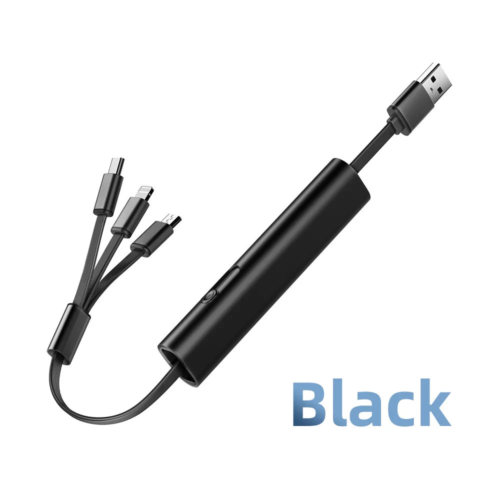 Durable 3in1 Metal Quick USB Charging Cord