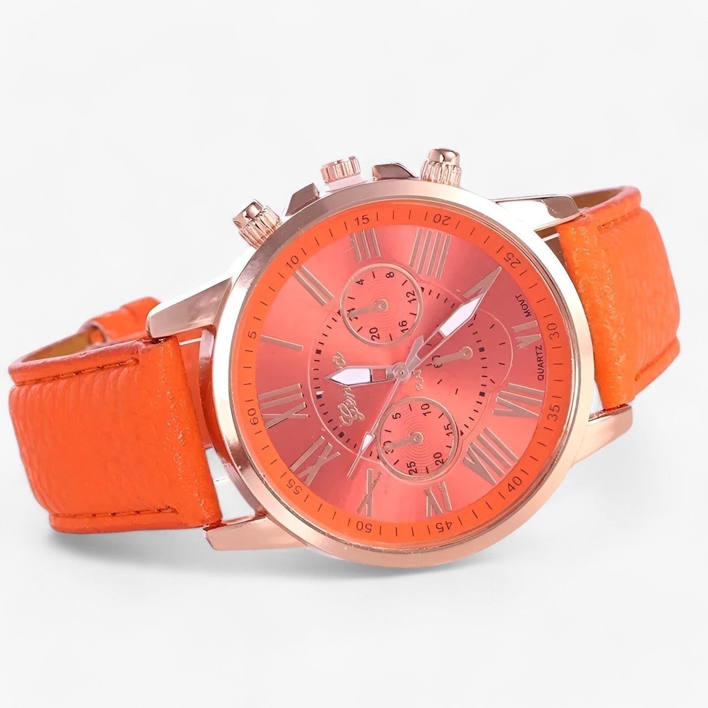 Waterproof Ladies Leather Watch 42mm