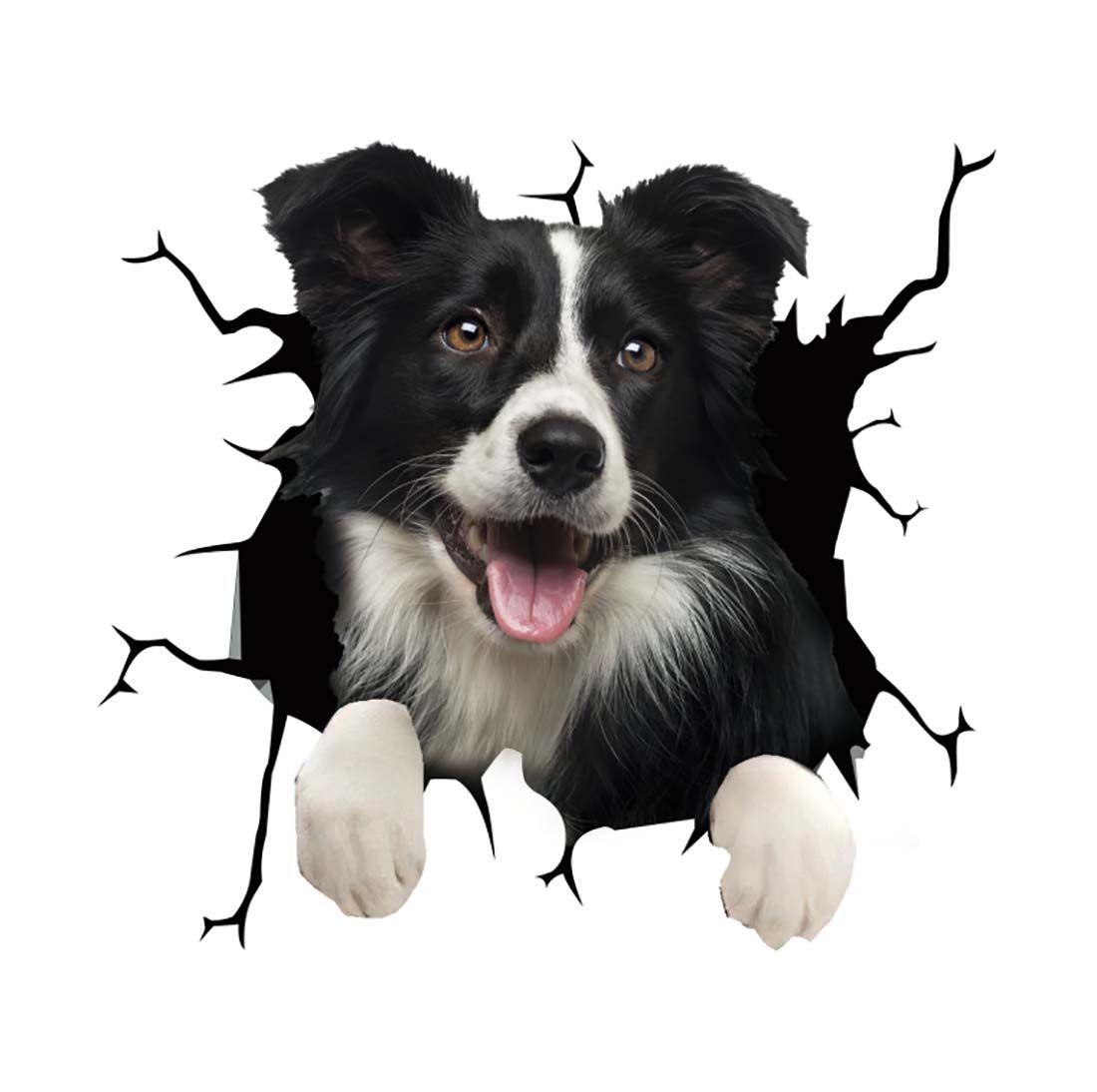Fun 3D Dog Car Scratch Cover Sticker