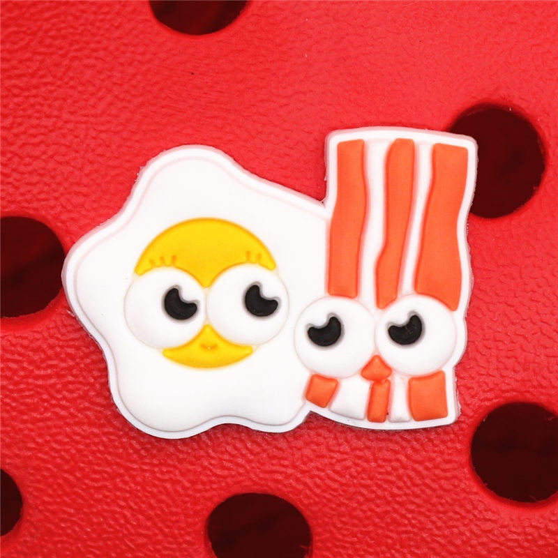 Colorful Fun Food Slipper Charms - Halri