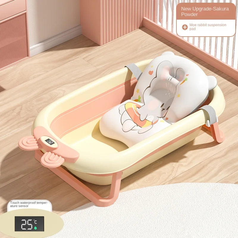 Portable Digital Baby Bath Tub with Temperature Display