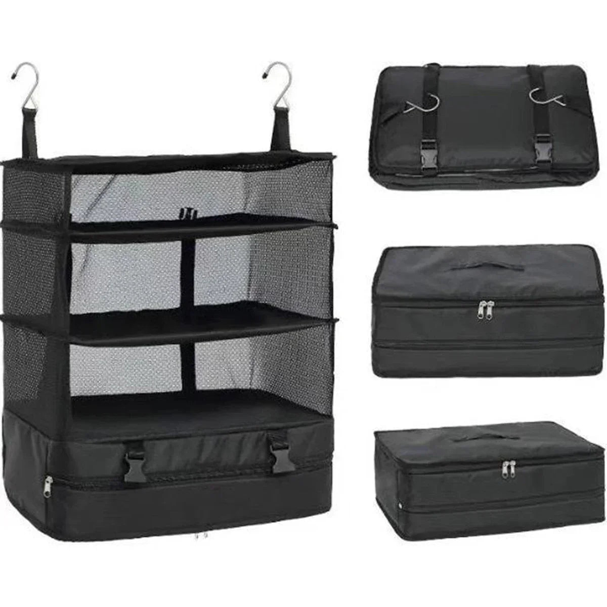 Compact Travel Organizer Bag with 3 Pockets - Halri