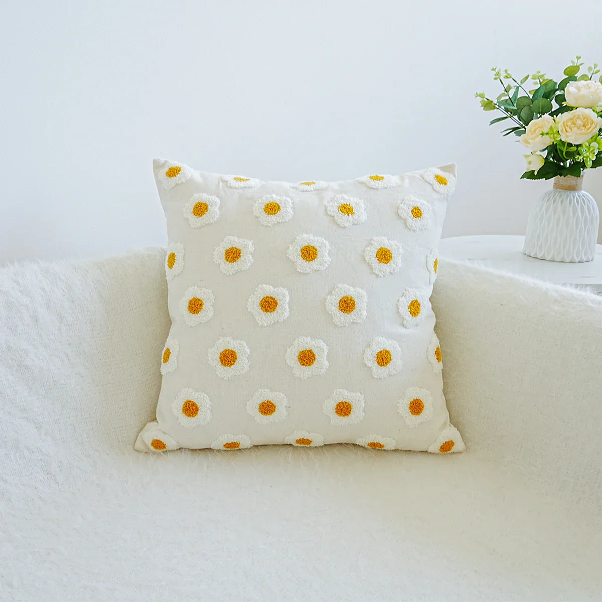 Decorative Floral Cushion for Home and Sofa