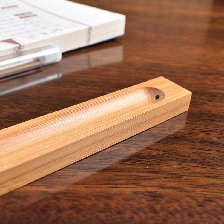 Natural Wood Incense Holder for Home Aromatherapy