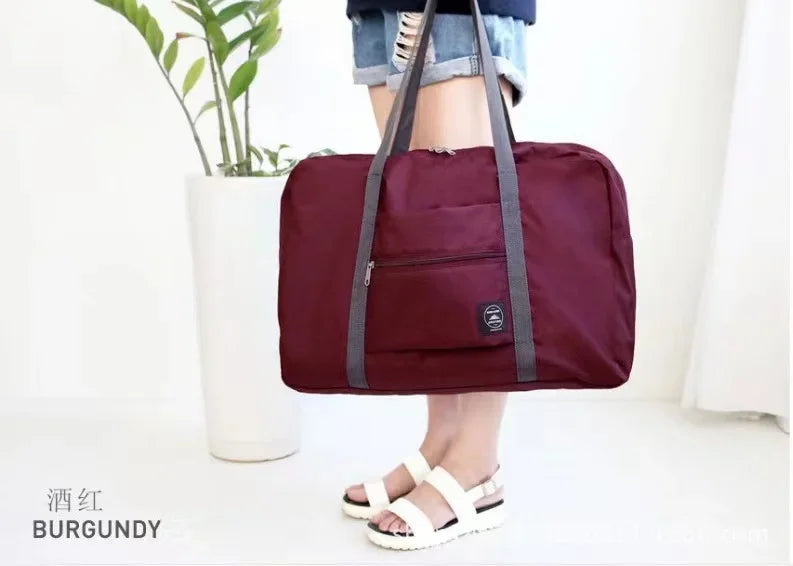 Compact Foldable Travel Duffel Bag for Men Women