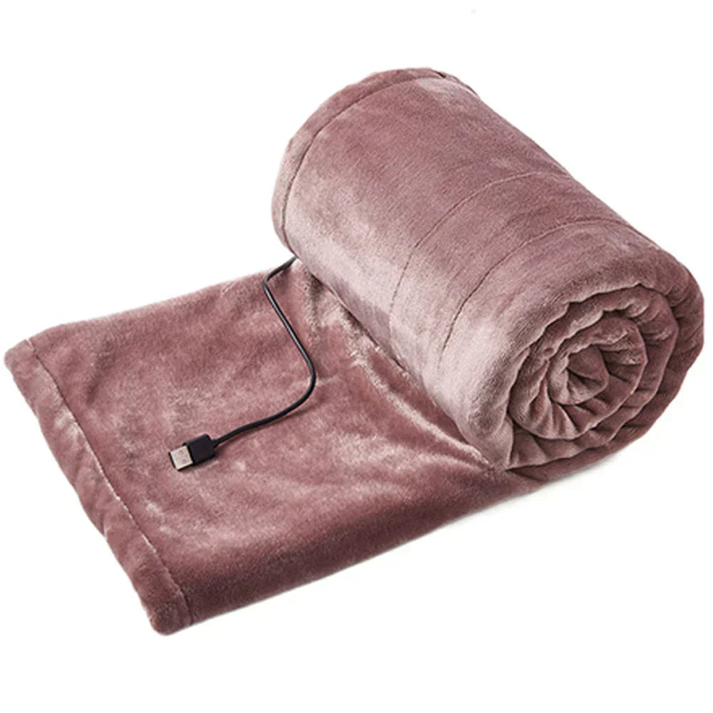 Cozy Warm USB Electric Throw Blanket with 3 Heat Settings