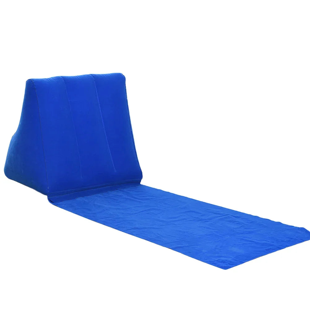 Portable Inflatable Beach Lounge Chair with Pillow