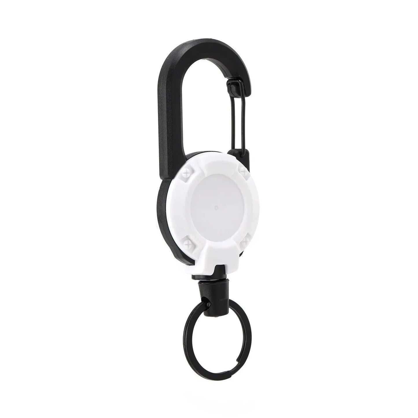 Secure Retractable Keychain Carabiner Clip
