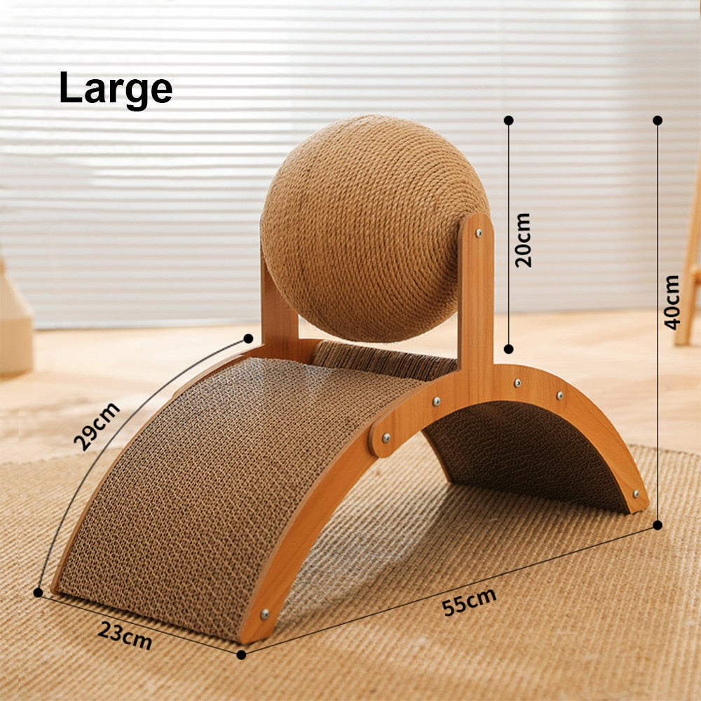Pet Wooden Cat Play Scratching Board